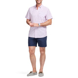 IZOD Mens Breeze Printed Short Sleeve Button Down Shirt