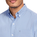 IZOD Mens Breeze Printed Short Sleeve Button Down Shirt
