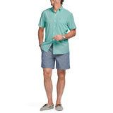 IZOD Mens Breeze Printed Short Sleeve Button Down Shirt