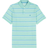 IZOD Mens Advantage Performance Auto Striped Short Sleeve Polo Shirt