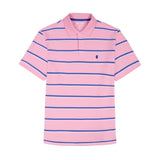 IZOD Mens Advantage Performance Auto Striped Short Sleeve Polo Shirt