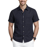 IZOD Mens Luxury Button Down Short Sleeve Shirt