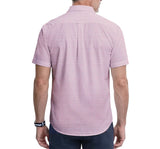 IZOD Mens Breeze Printed Button Down Short Sleeve Shirt