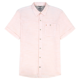 IZOD Mens Dockside Chambray Striped Short Sleeve Shirt