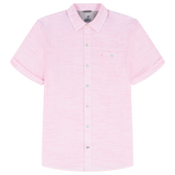 IZOD Mens Dockside Chambray Striped Short Sleeve Shirt