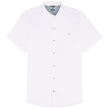 IZOD Mens Dockside Chambray Striped Short Sleeve Shirt