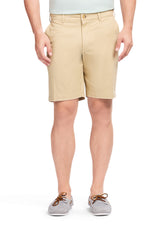 IZOD Mens 9.5" Flat Front Saltwater Twill Shorts