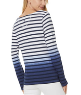 Tommy Bahama Womens Indigo Palms Long Sleeve T-Shirt