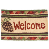 Jellybean Pine Cone Welcome 20" X 30" Rug
