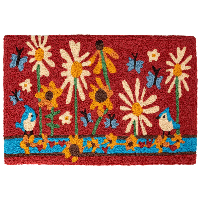 Jellybean Woodland Flowers 20" x 30" Floral Rug