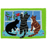 Jellybean Catch the Pretty Bird Cat Themed 20" x 30" Rug