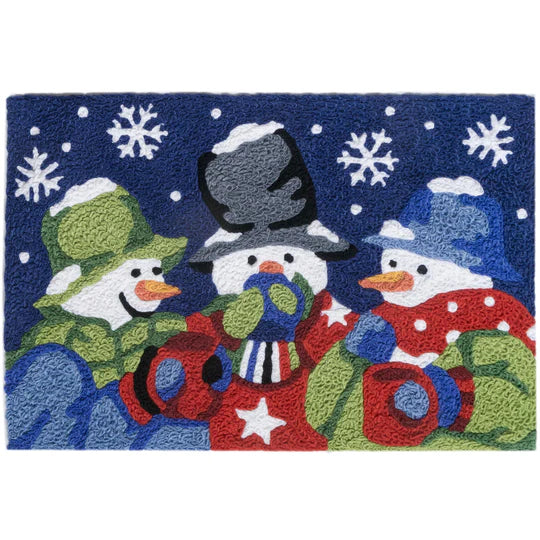 Jellybean Snowmen And Cocoa 20" X 30" Rug