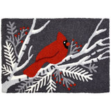 Jellybean Cardinal on Gray 20" X 30" Rug