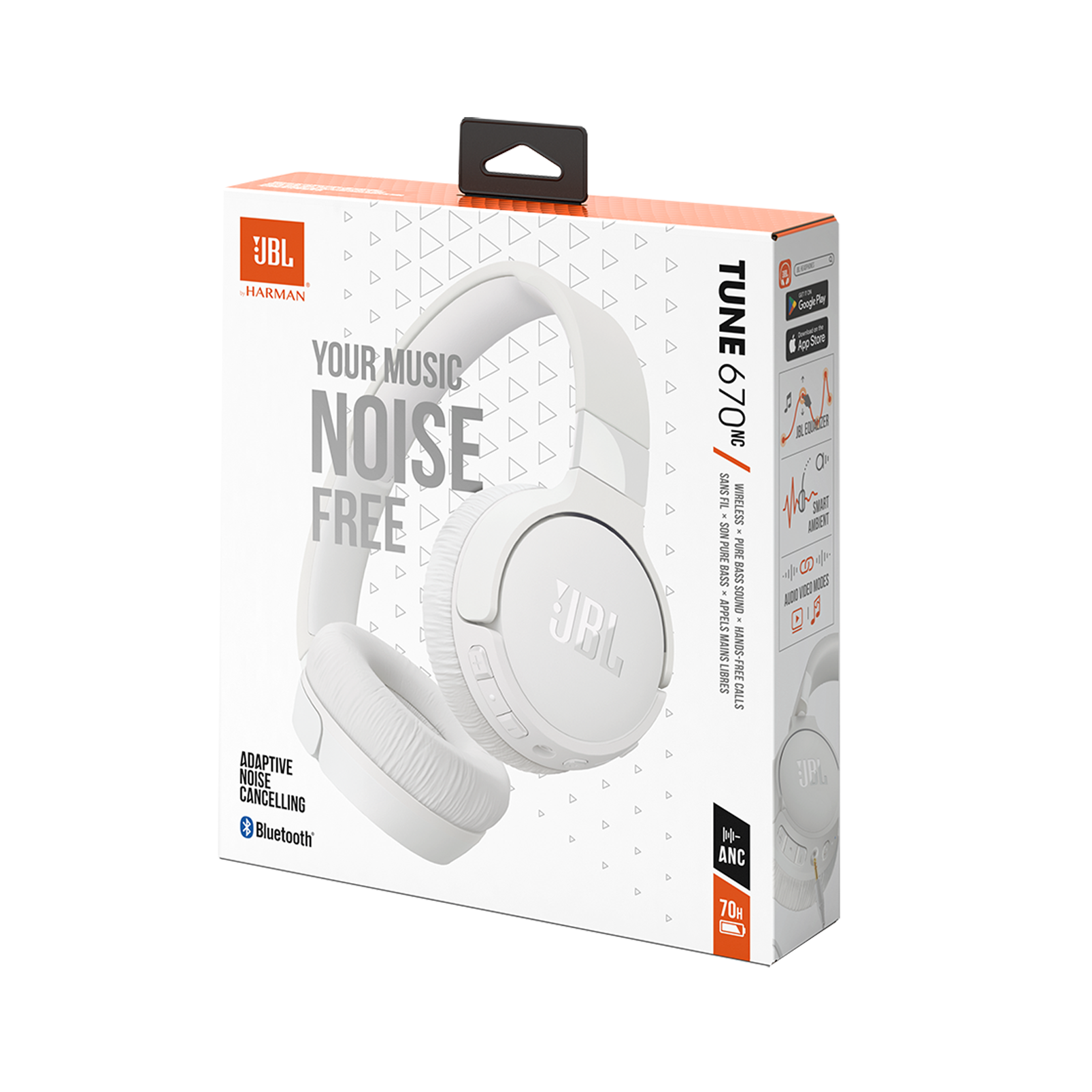 JBL Tune 670NC Adaptive Noise Cancelling Wireless On-Ear Headphones