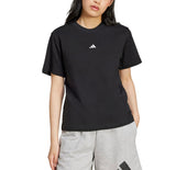 adidas Womens Essentials Small Logo Cotton Short Sleeve T-Shirt