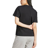adidas Womens Essentials Small Logo Cotton Short Sleeve T-Shirt