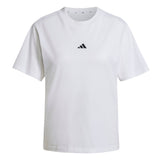 adidas Womens Essentials Small Logo Cotton Short Sleeve T-Shirt