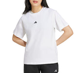 adidas Womens Essentials Small Logo Cotton Short Sleeve T-Shirt
