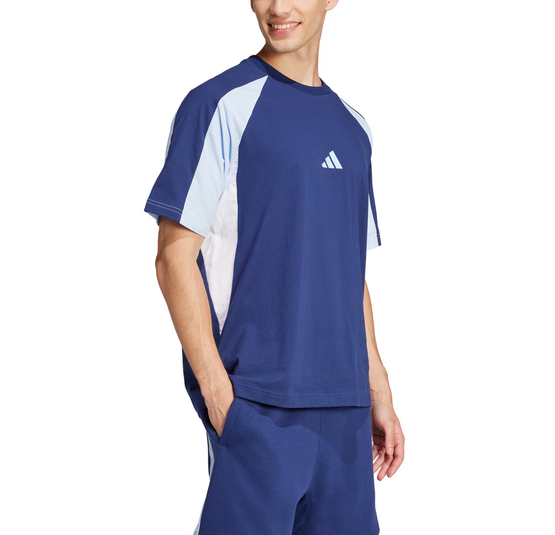 adidas Mens Seasonal Essentials Colorblock Short Sleeve T-Shirt