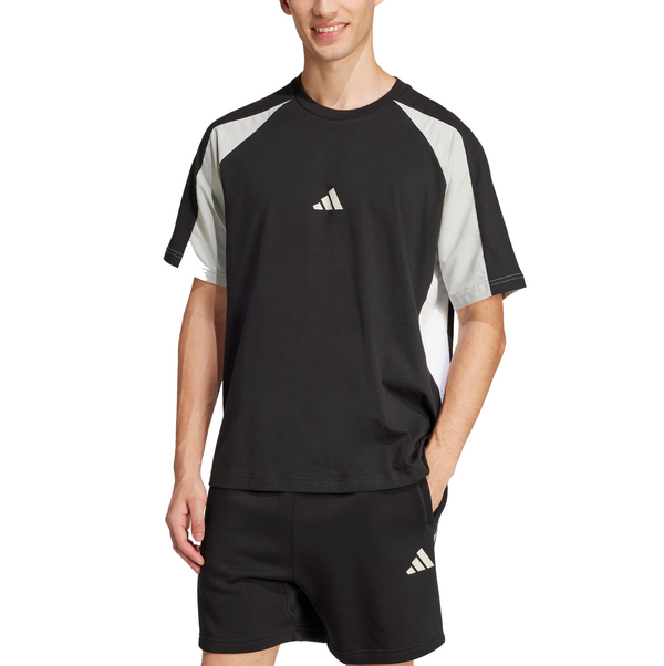 adidas Mens Seasonal Essentials Colorblock Short Sleeve T-Shirt