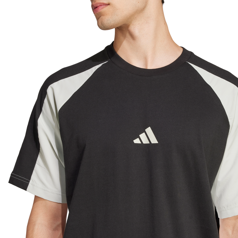 adidas Mens Seasonal Essentials Colorblock Short Sleeve T-Shirt