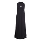 adidas Womens Essentials 3-Stripes Long Racerback Dress