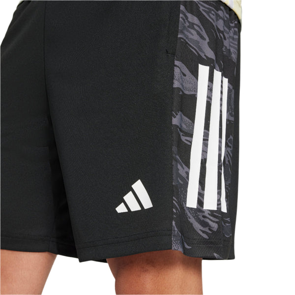 adidas Mens Train Essentials Camo 3-Stripes Shorts