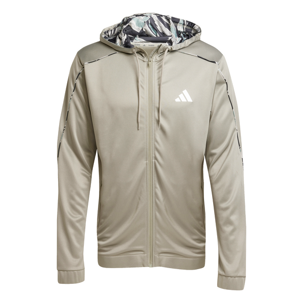 adidas Mens Train Essentials Camo Full Zip Jacket