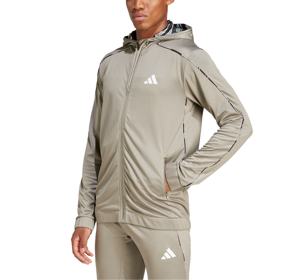 adidas Mens Train Essentials Camo Full Zip Jacket