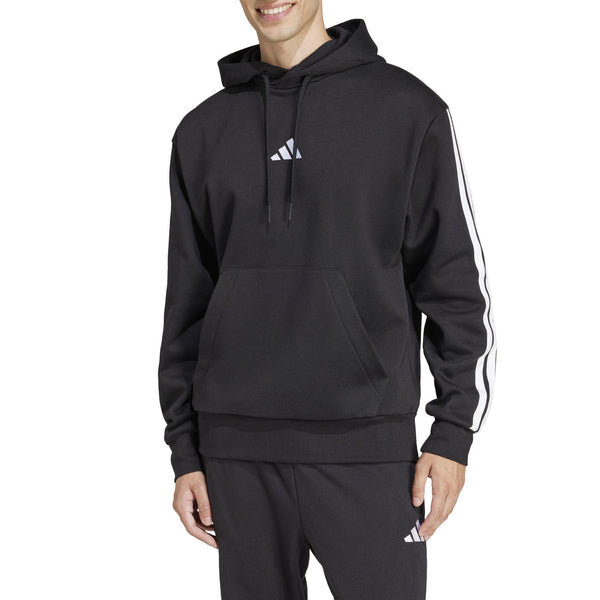 adidas Mens Essentials 3-Stripe Pullover Hoodie