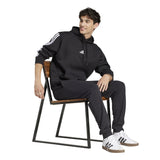 adidas Mens Essentials 3-Stripe Pullover Hoodie