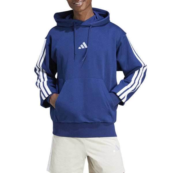 adidas Mens Essentials 3-Stripe Pullover Hoodie