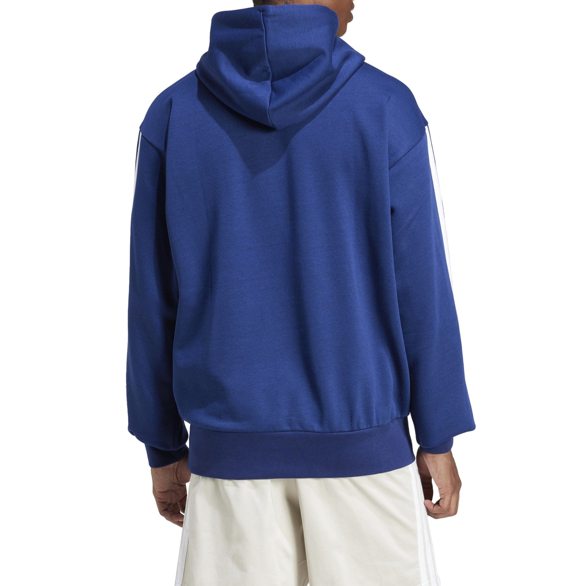 adidas Mens Essentials 3-Stripe Pullover Hoodie