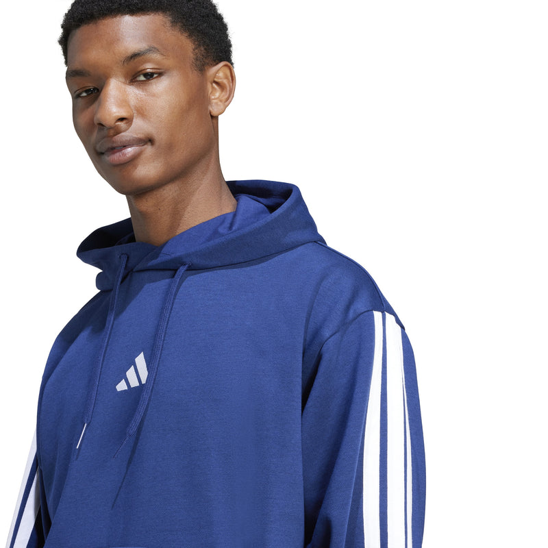 adidas Mens Essentials 3-Stripe Pullover Hoodie