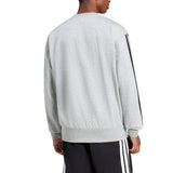 adidas Mens Essentials 3-Stripes Fleece Sweatshirt
