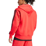 adidas Mens Essentials 3-Stripes Fleece Hoodie Jacket