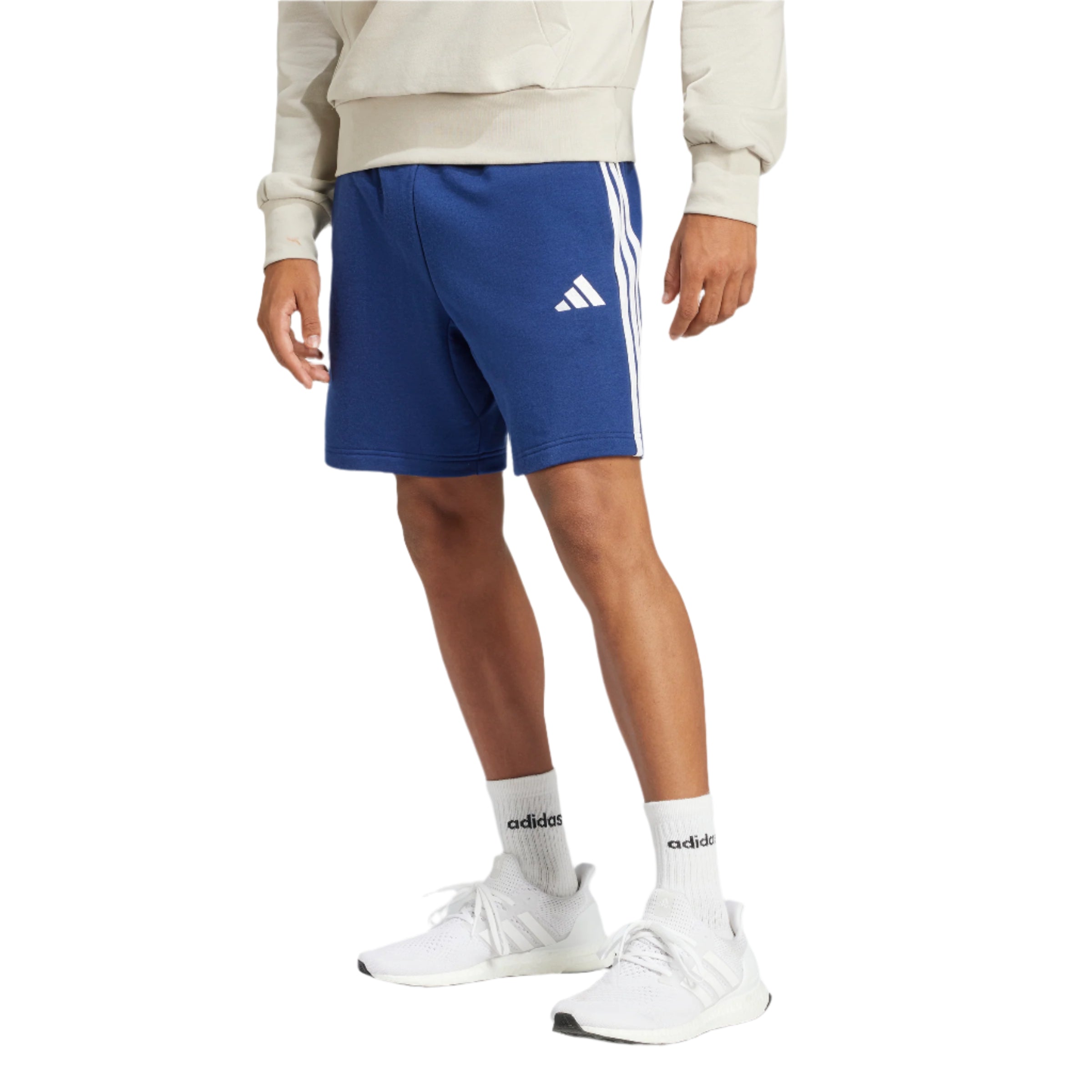 adidas Mens Essential 3-Stripes French Terry Shorts