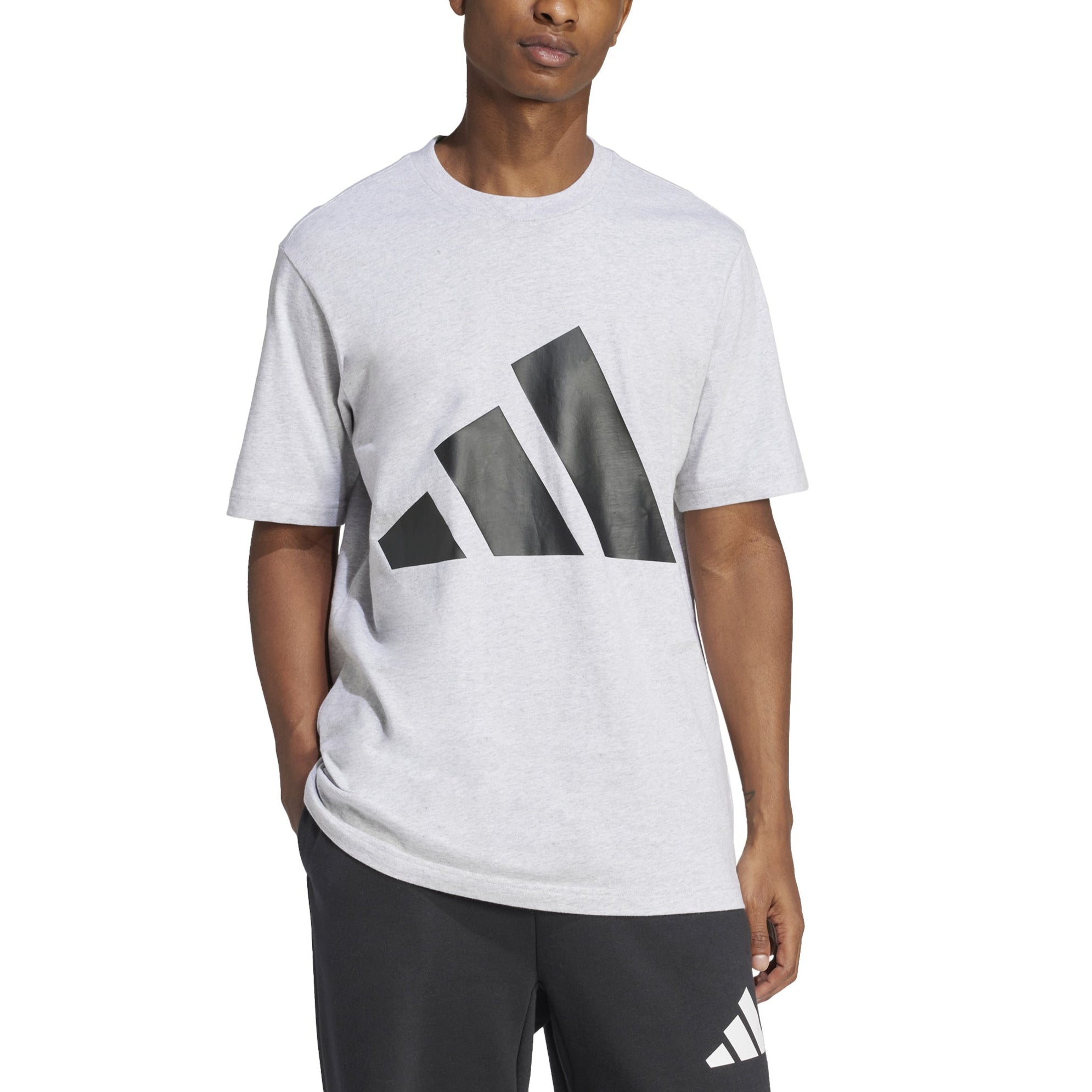 adidas Mens Essentials Big Logo Short Sleeve T-Shirt