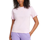 adidas Womens Essentials Small Logo Cotton Short Sleeve T-Shirt