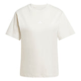 adidas Womens Essentials Small Logo Cotton Short Sleeve T-Shirt