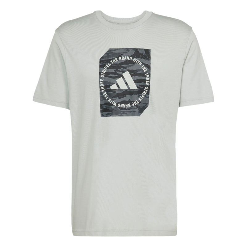 adidas Mens Camo Shape Graphic Short Sleeve T-Shirt