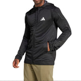 adidas Mens Train Essentials Camo Full-Zip Hoodie Jacket