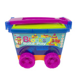 Jr. Tots 62-Piece Colorful Blocks Trolley Case Toy Set