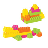 Jr. Tots 62-Piece Colorful Blocks Trolley Case Toy Set