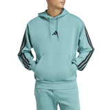 adidas Mens Essentials 3-Stripe Pullover Hoodie