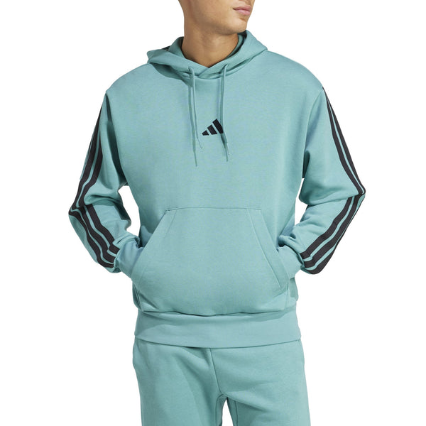 adidas Mens Essentials 3-Stripe Pullover Hoodie