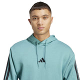 adidas Mens Essentials 3-Stripe Pullover Hoodie
