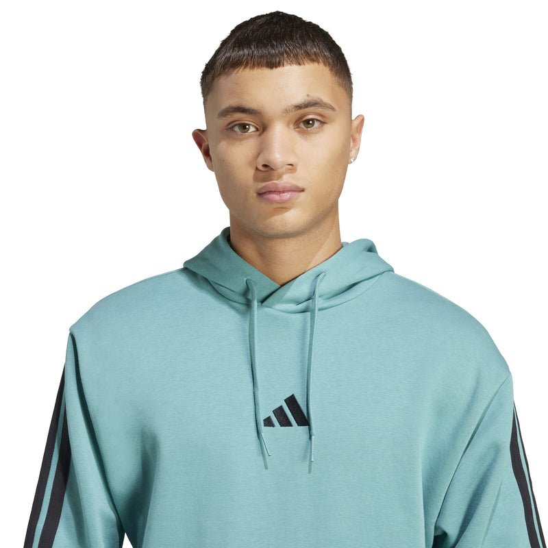 adidas Mens Essentials 3-Stripe Pullover Hoodie