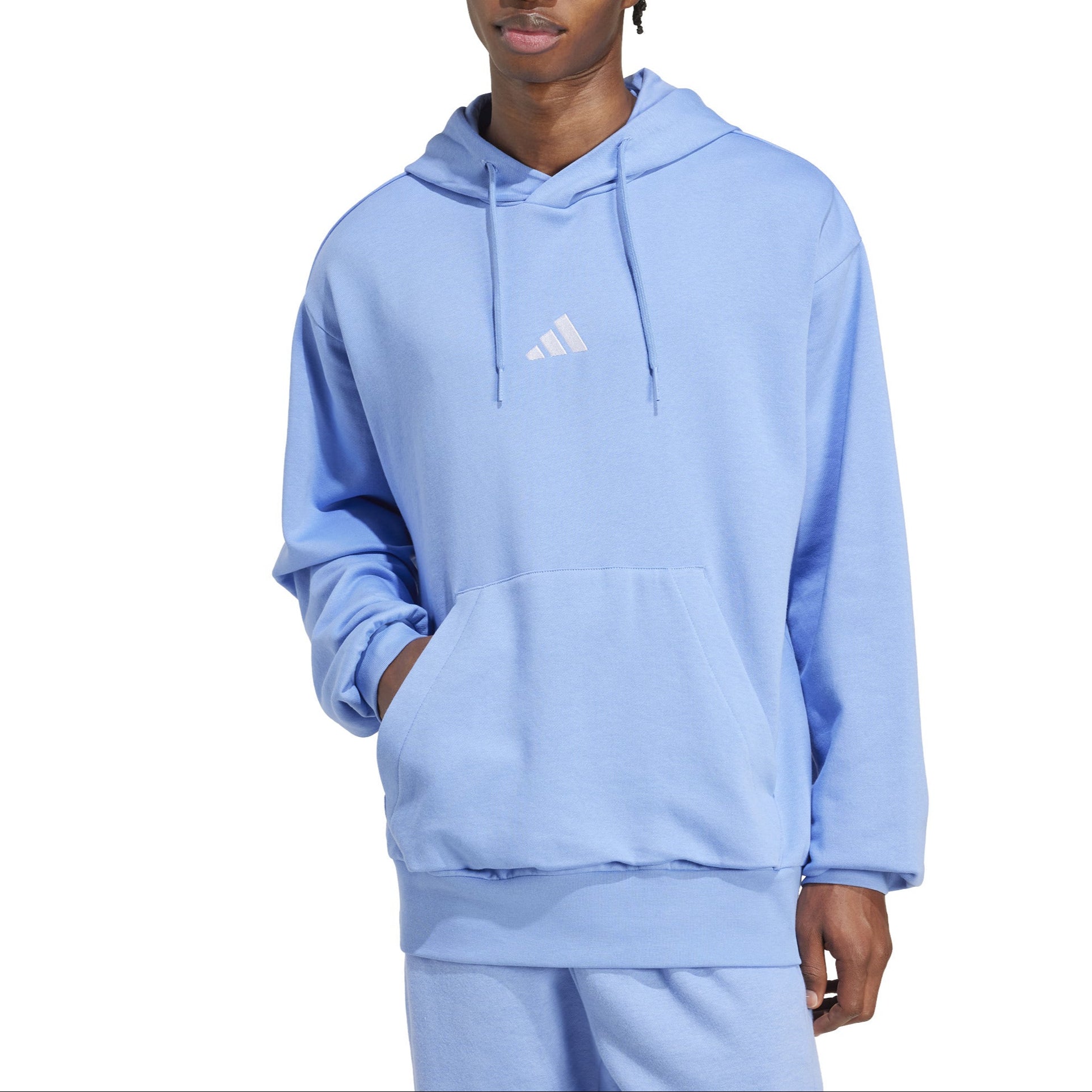 adidas Mens Feel Cozy Fleece Pullover Hoodie