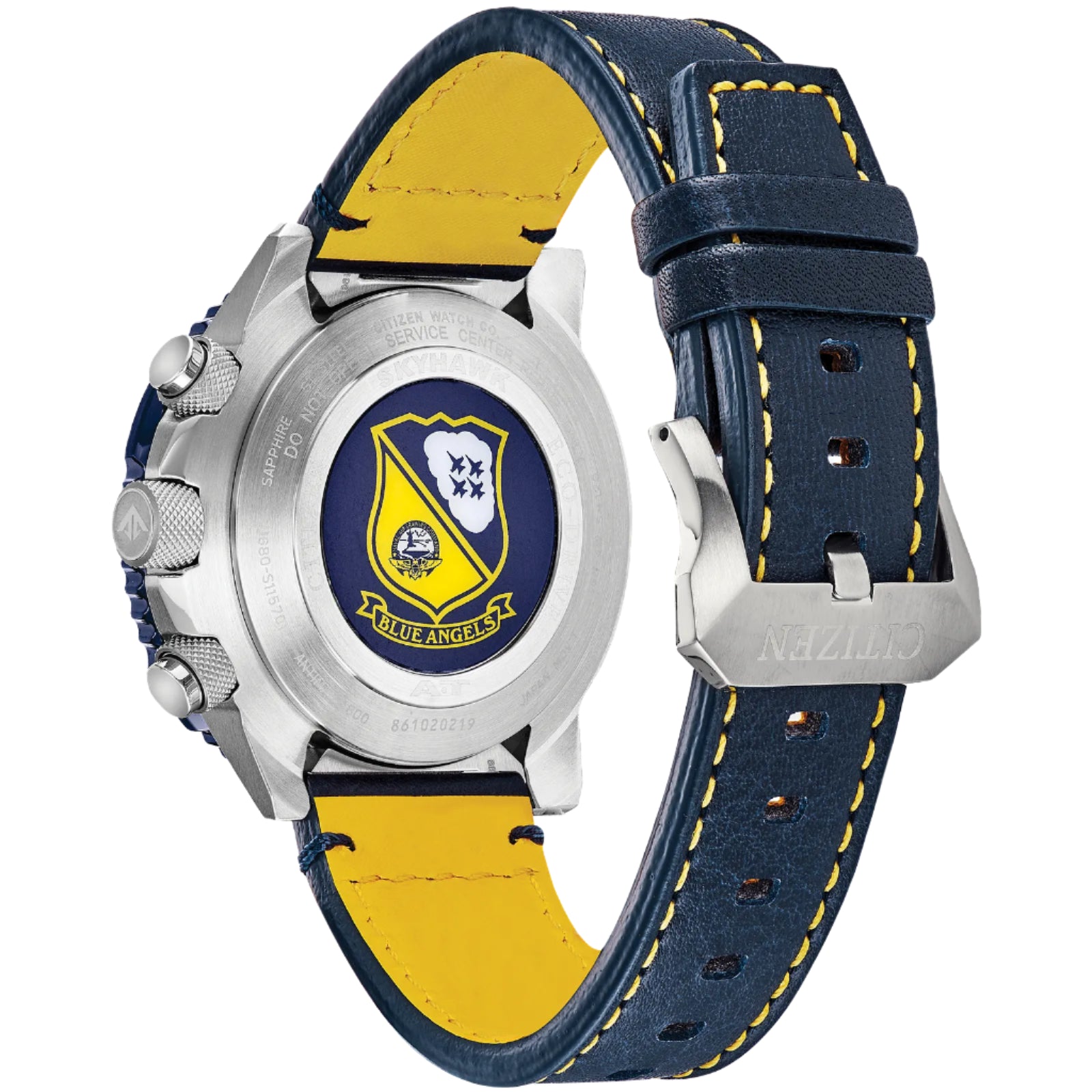 Citizen Men's Promaster Skyhawk A-T Watch - Blue Leather Strap Bracelet